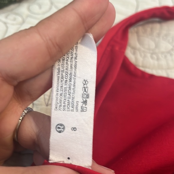 Lululemon Energy Longline Bra - Bundle 2 for 1 - Dark Red size 8 - Picture 4 of 5